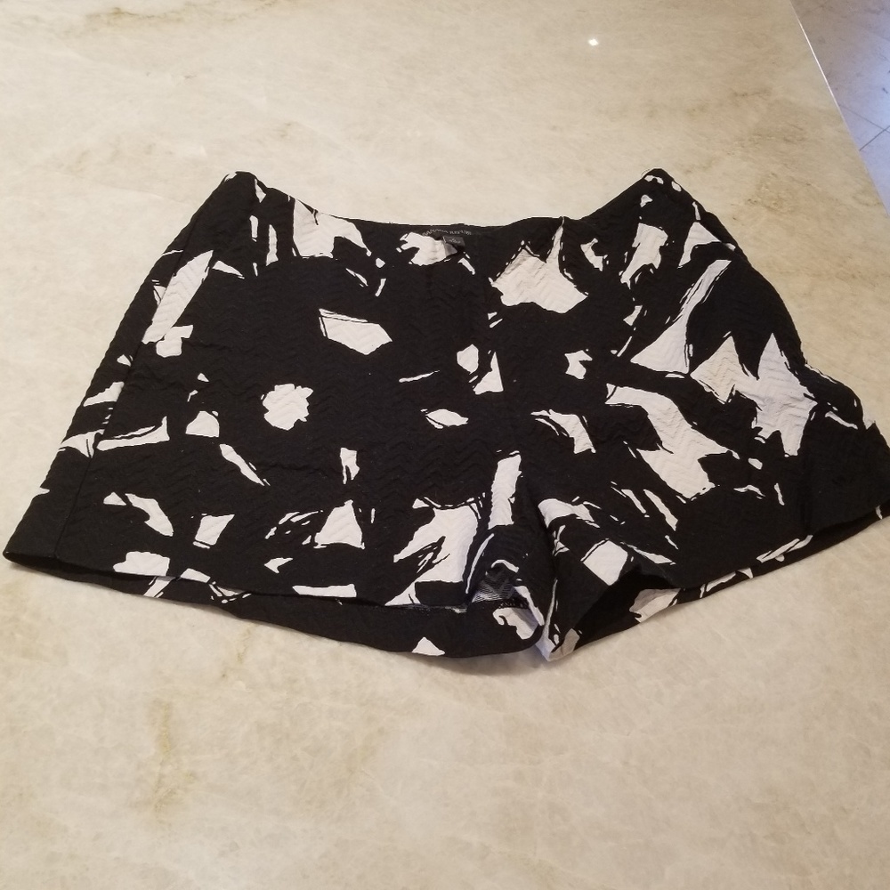 Banana Republic black and white Dress Shorts